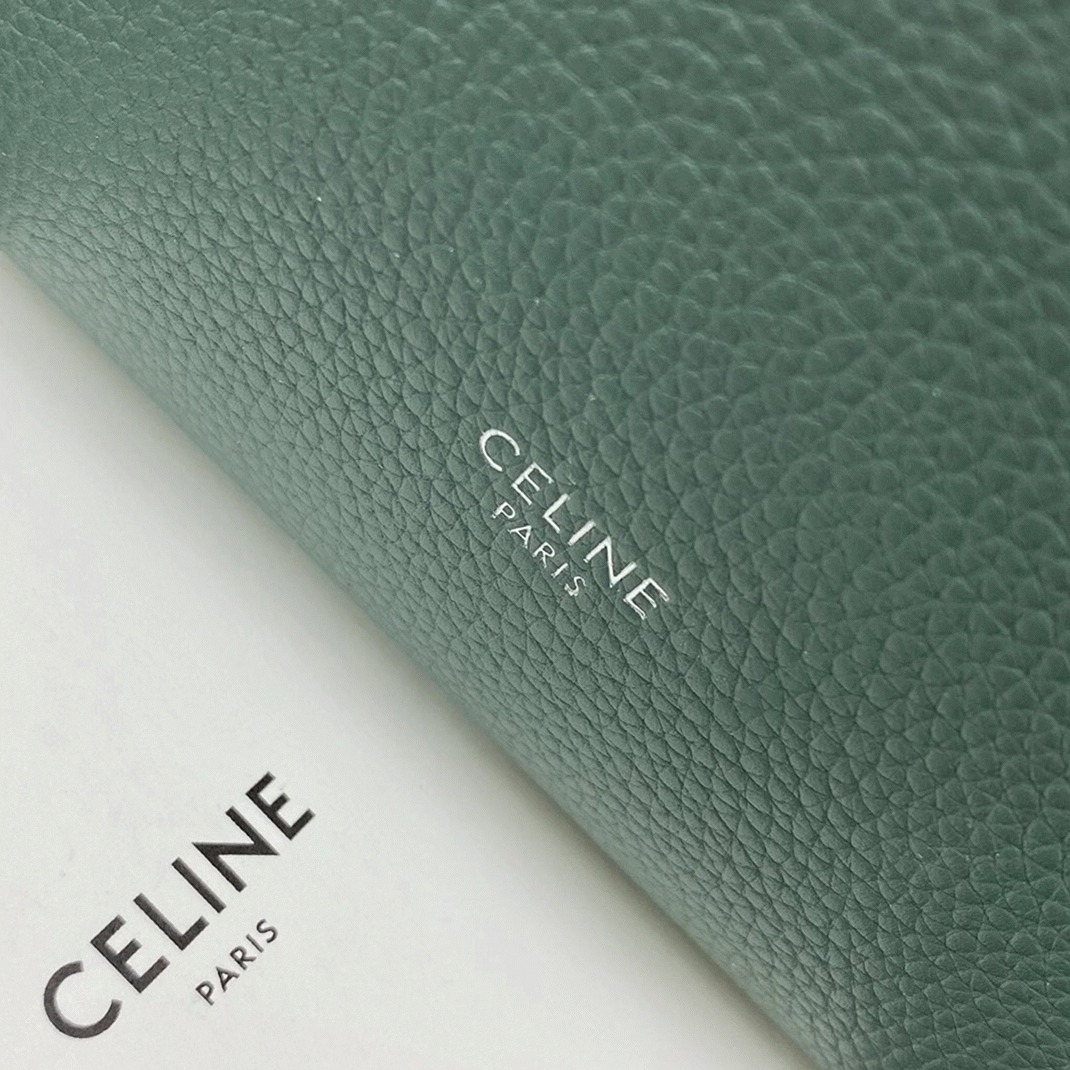 Top Quality Replica Celine Sangle Small Bucket Bag In Celadon Calfskin