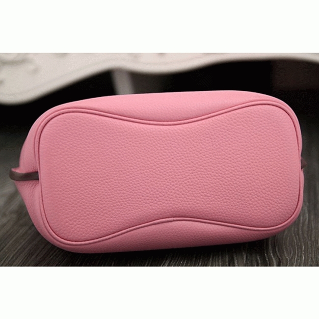 Pink Leather Replica Hermes So Kelly 22cm Feminine Shoulder Bag