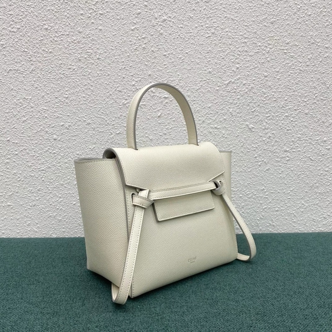 Celine Belt Nano Bag Knockoff in White