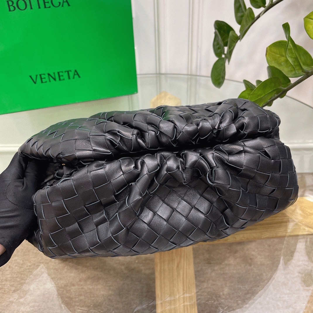 Replica Bottega Veneta Large Pouch Clutch Bag Black