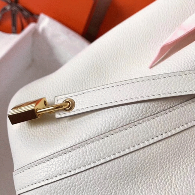 White luxury replica Hermes Picotin Lock 18cm handbag