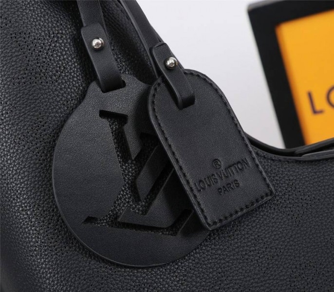 LV Mahina Carmel Hobo In Black