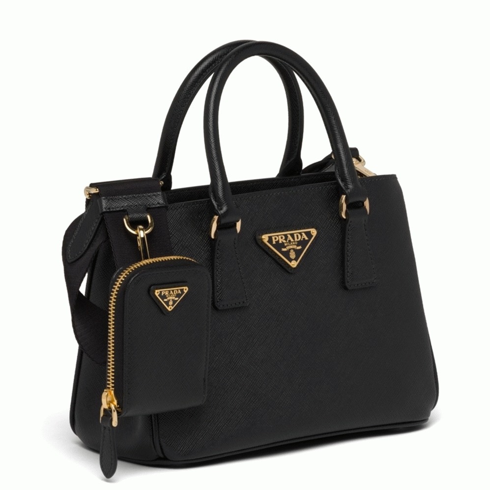 Black Prada Galleria Mini Bag Best Replica