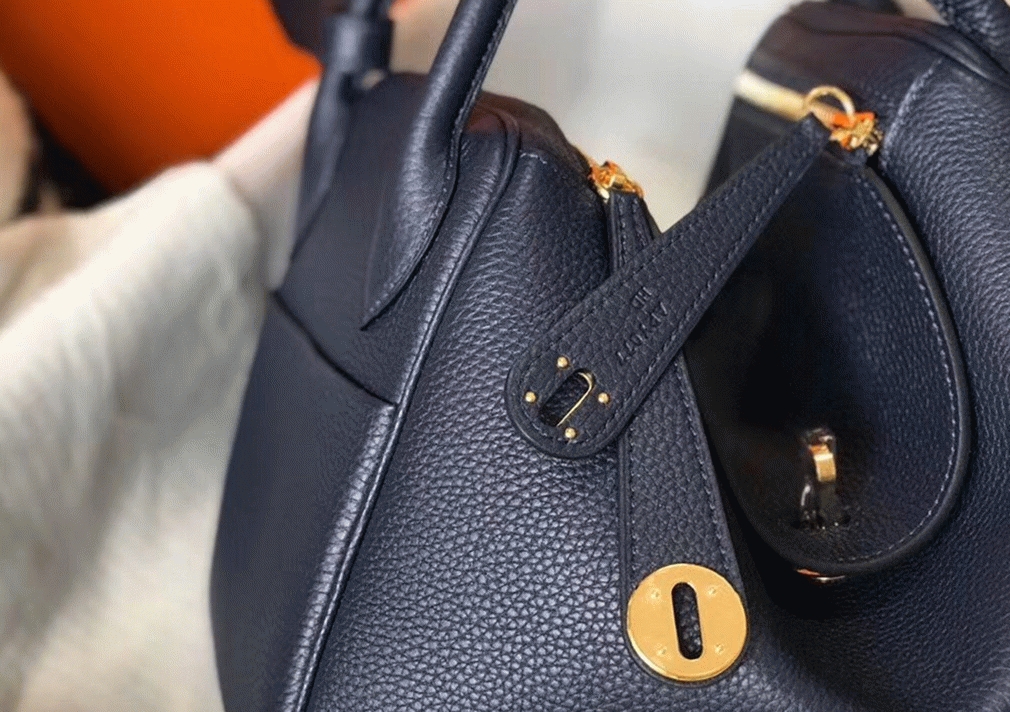 Knockoff Hermes Lindy 30cm bag in navy blue shade