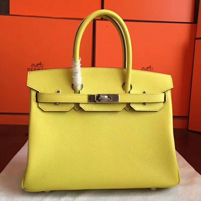 Jaune Shade Luxury Replica Hermes Birkin 35cm Tote