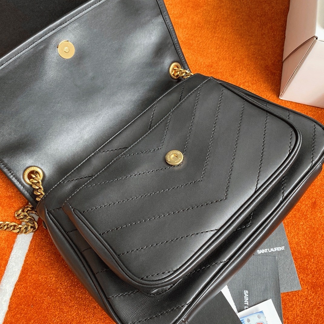 Fake Saint Laurent Niki Medium Chain Bag Black