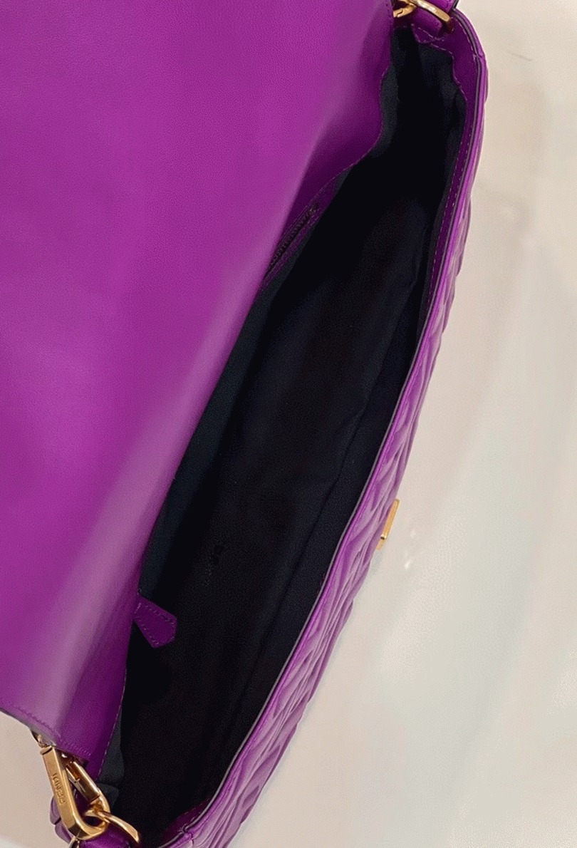 Top Quality Replica Fendi Large Baguette Bag In Purple FF