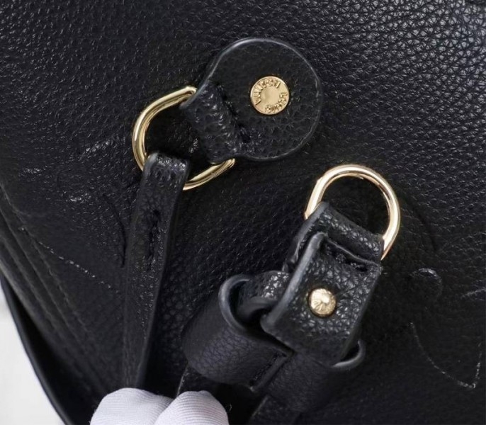 Louis Vuitton Monogram Empreinte Neverfull MM Tote In Black