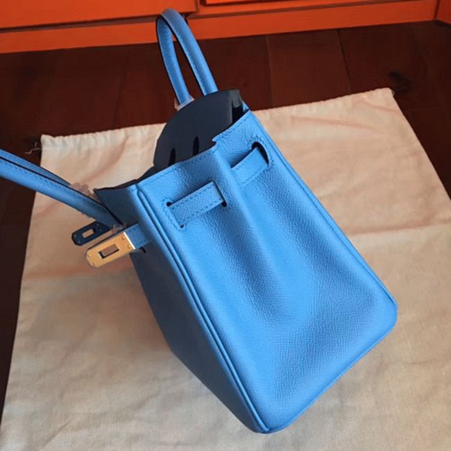 High-End Faux Blue Paradiso Hermes Birkin 25cm Purse