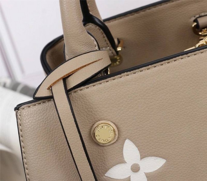 Louis Vuitton Monogram Empreinte Montaigne BB In Tourterelle Gray
