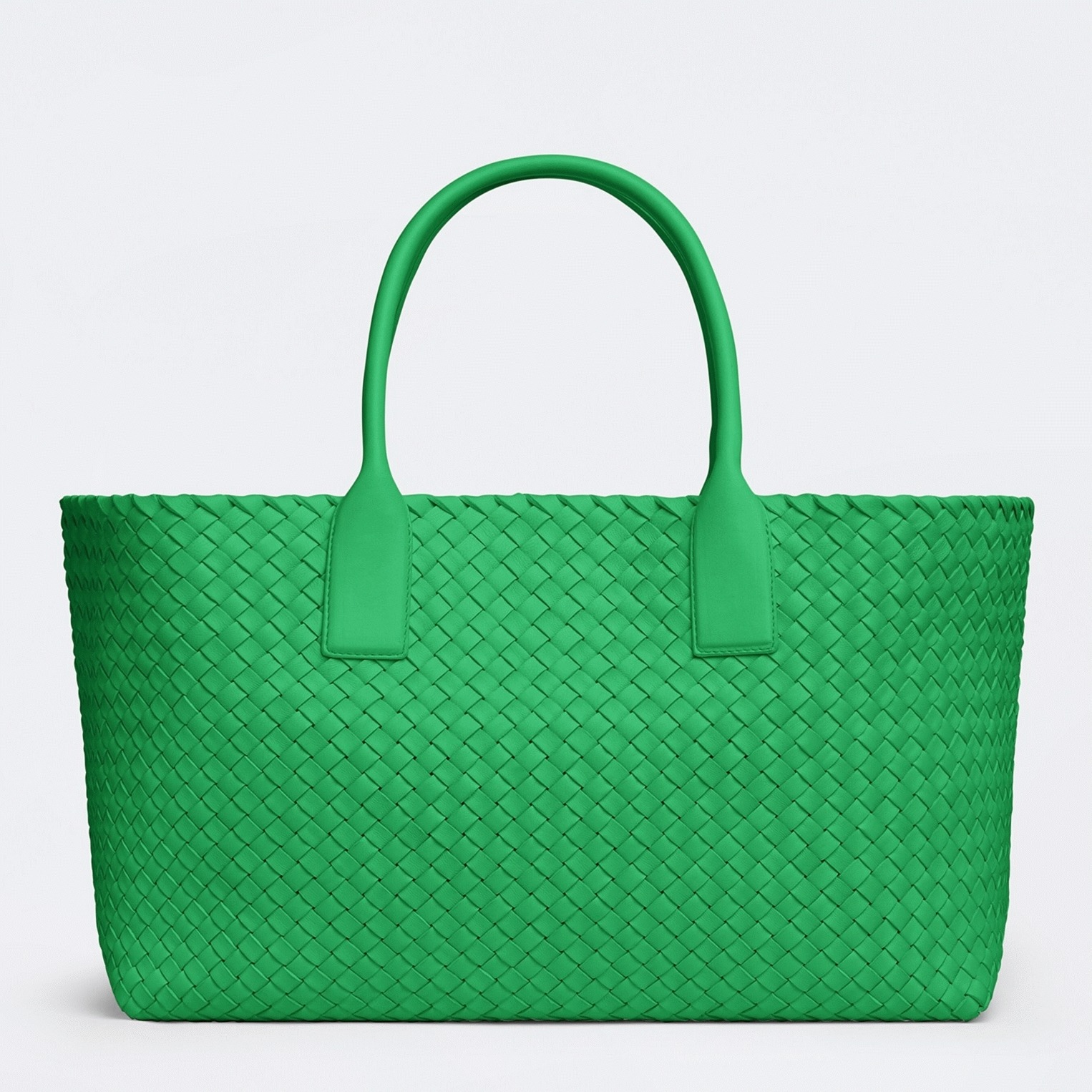 Top Quality Fake Bottega Veneta Cabat Medium Bag In Green Intrecciato Lambskin