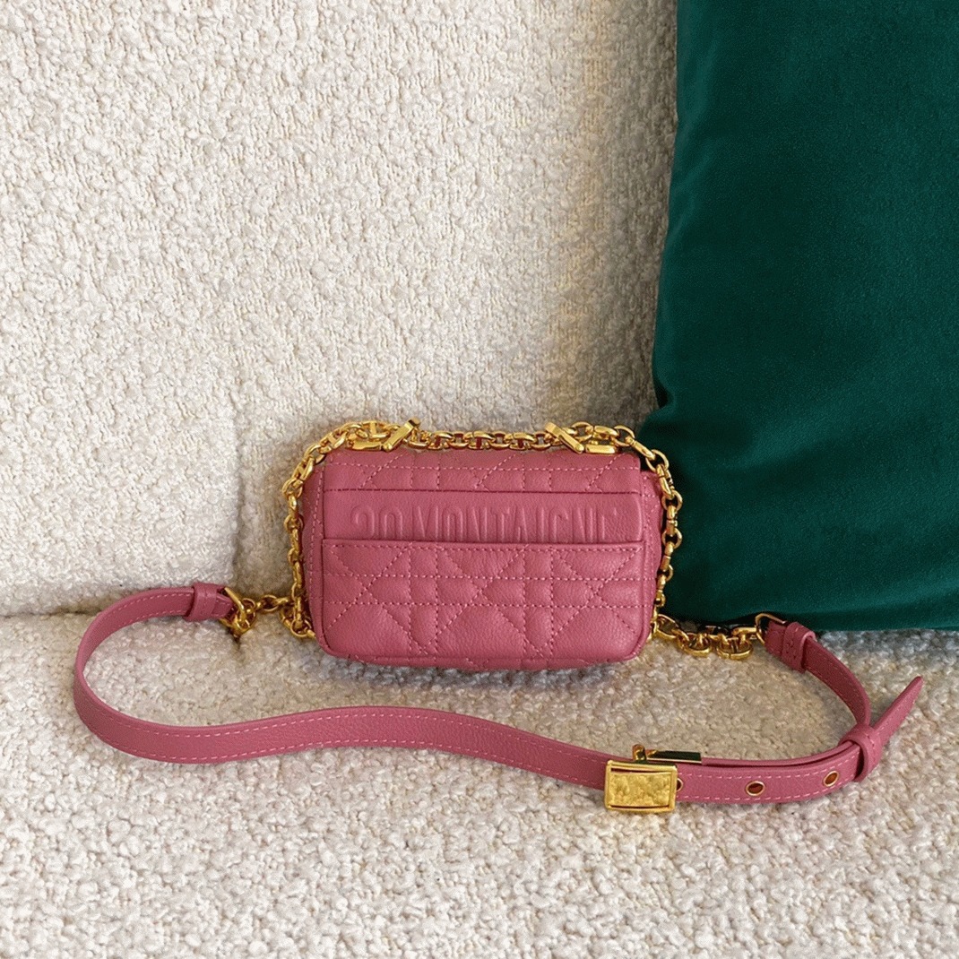 Dior Caro Micro Bag Fake in Pink