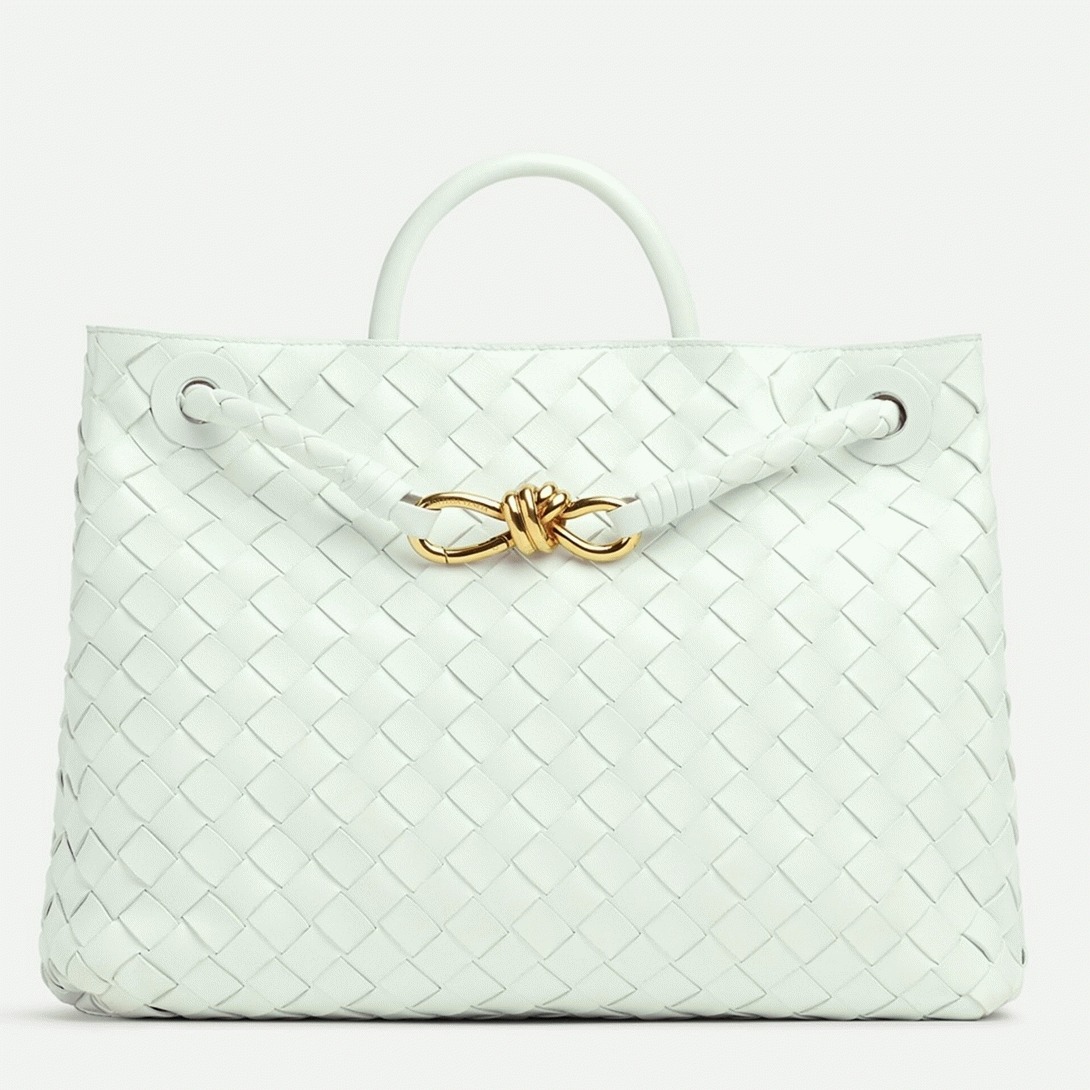 Fake Bottega Veneta Andiamo Medium Bag Glacier