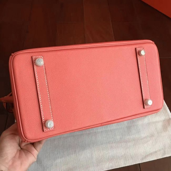 1:1 High-End Orange Hermes Birkin 30cm Counterfeit Bag