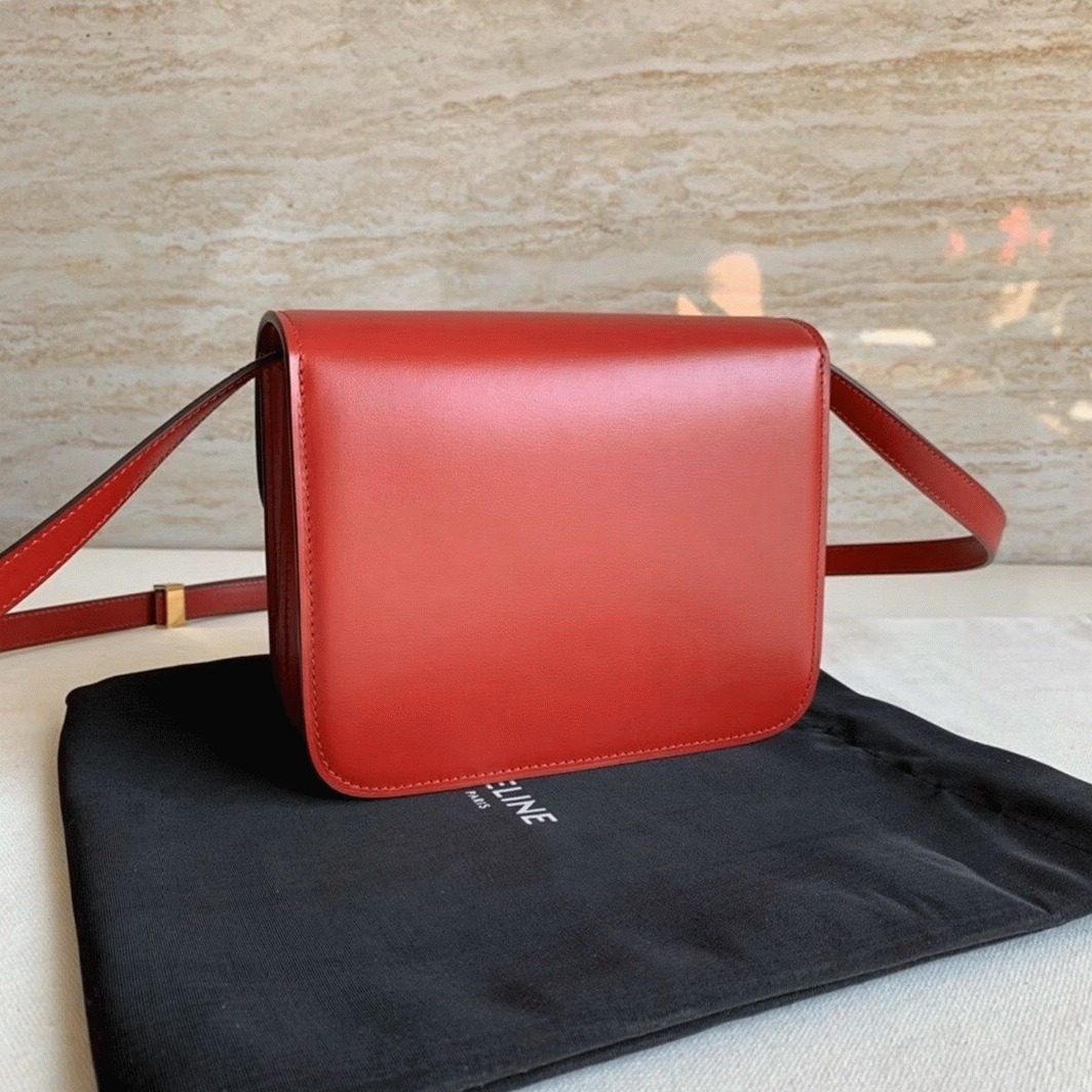 Top Quality Fake Celine Classic Box Teen Bag In Red