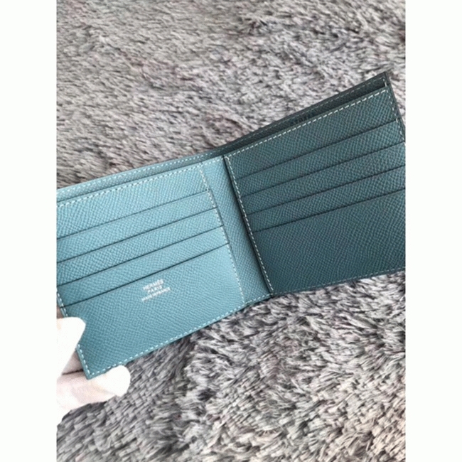 Blue jean top fake Hermes Copernic compact wallet
