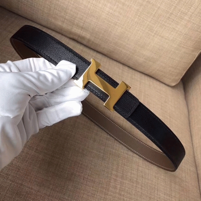 Knockoff Hermes Mini Constance belt buckle crafted in taupe epsom
