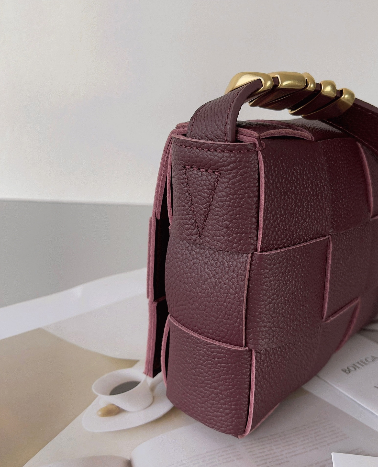 Top Quality Fake Bottega Veneta Cassette Bag In Burgundy