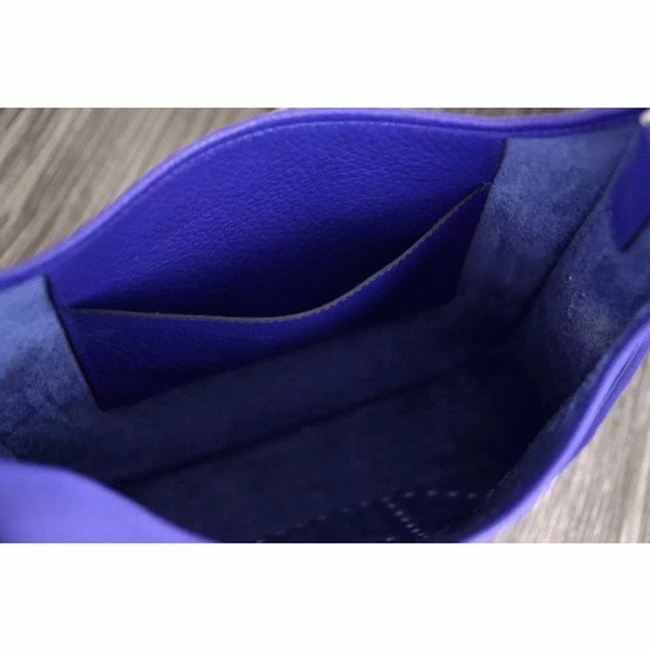 Electric Blue Evelyne III PM Bag Replica AAA Hermes Crossbody