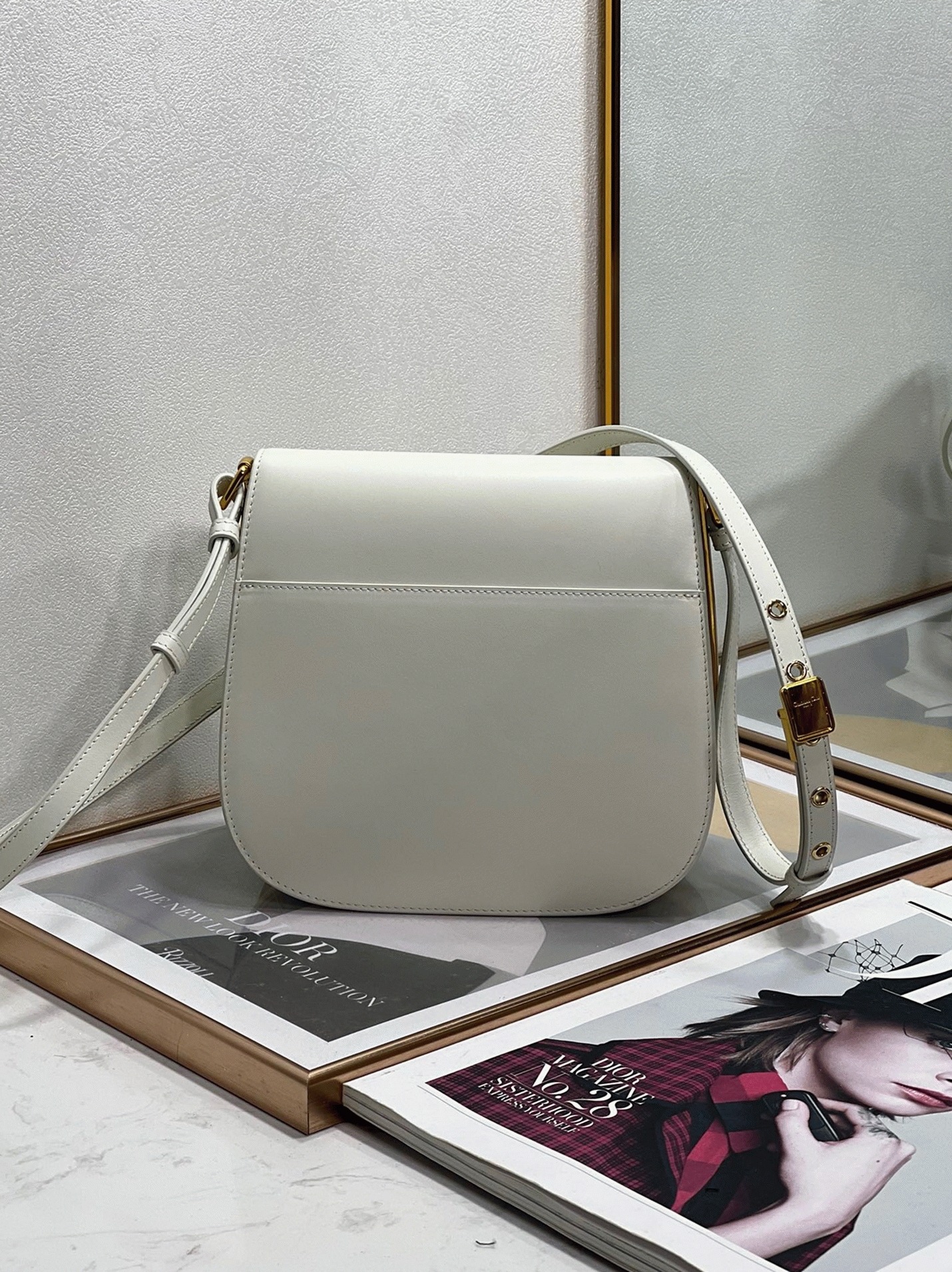Dior Bobby Frame Bag Replica in White