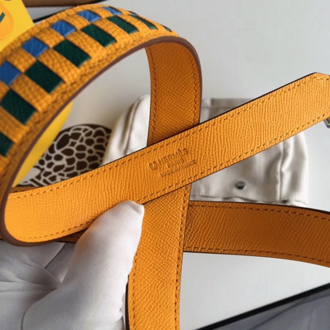 Yellow knockoff Hermes Picotin Lock 18cm handbag with braided handles