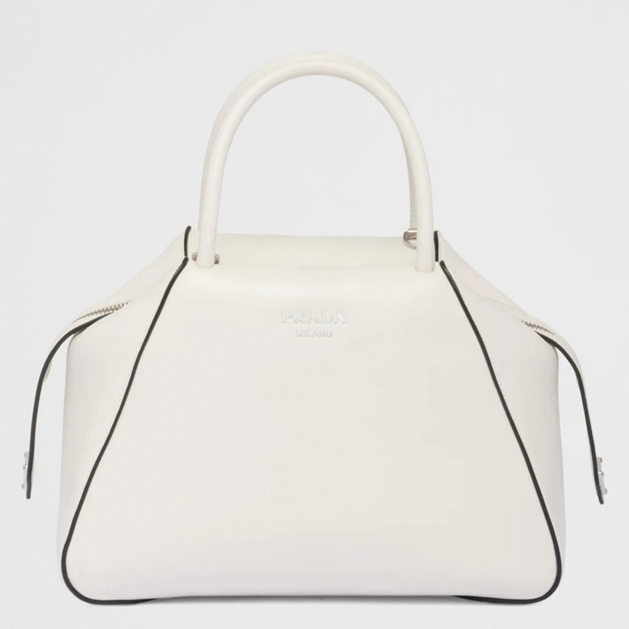 Prada Supernova Small Top Handle Bag Imitation in White