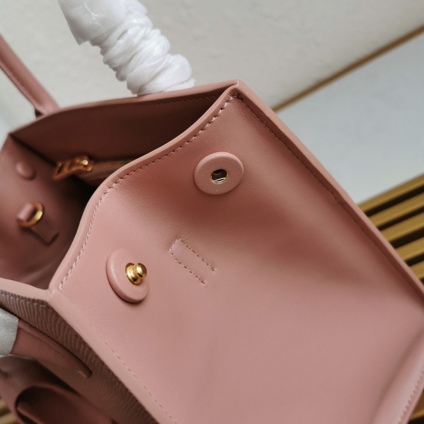 Prada Monochrome Small Bag Replica in Pink