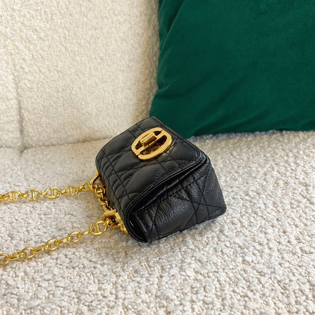 Dior Caro Micro Bag Knockoff in Black