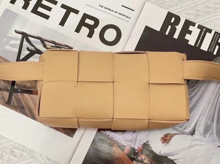 Fake Bottega Veneta Cassette Belt Bag Beige
