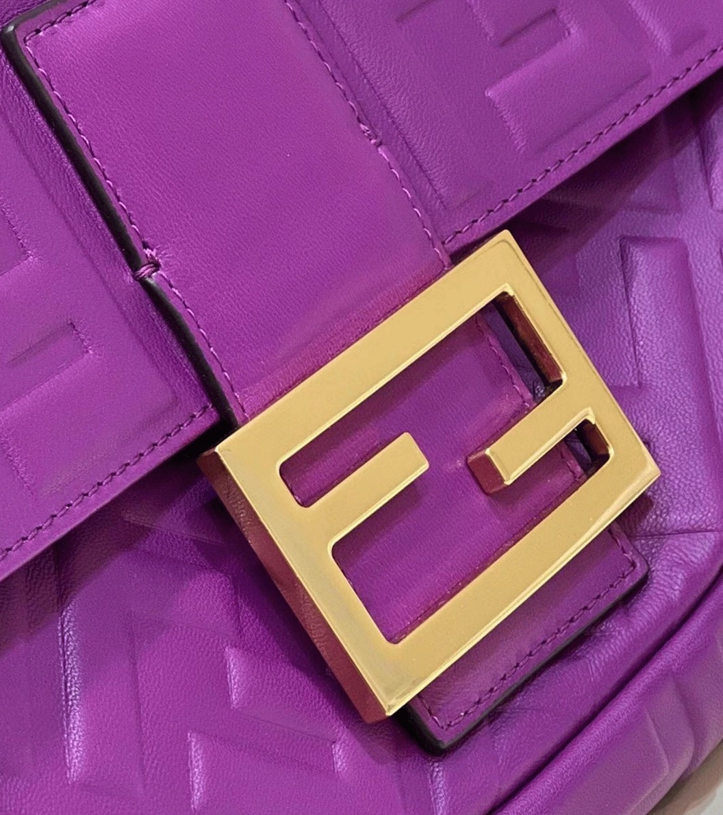 Top Quality Replica Fendi Large Baguette Bag In Purple FF
