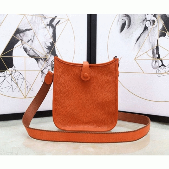 Orange Evelyne II TPM Bag Fake Luxury Hermes Small Messenger