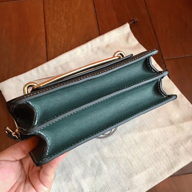Best Knockoff Hermes Mini Sac Roulis Handbag Green