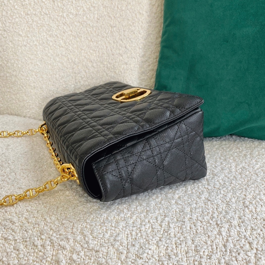 Dior Caro Large Bag Fake in Black