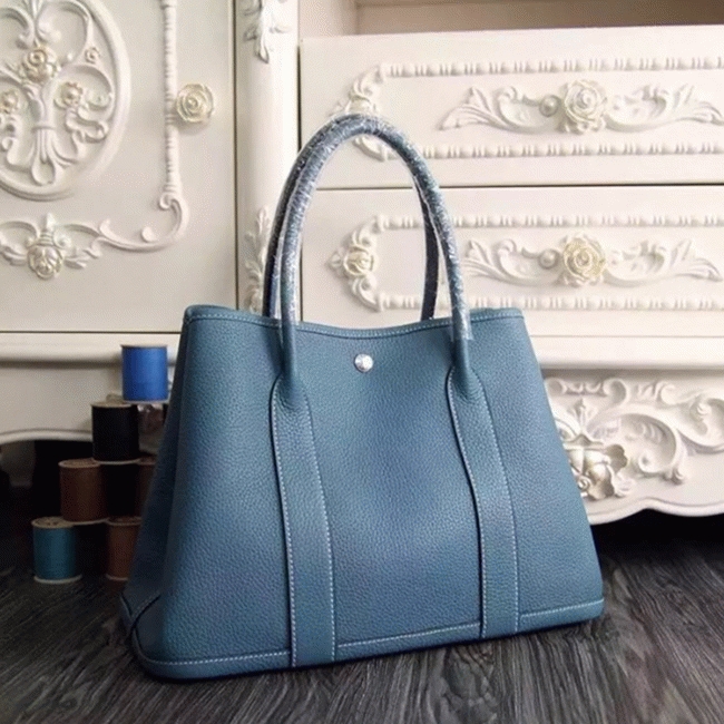 Jean Blue Fake AAA Hermes Garden Party 36cm Large Tote Bag