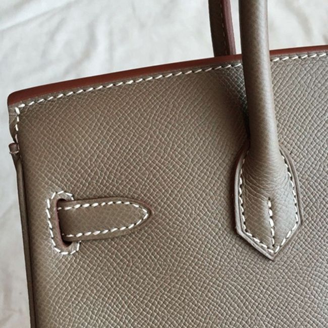 Etoupe Hermes Birkin 25cm Excellent Replica