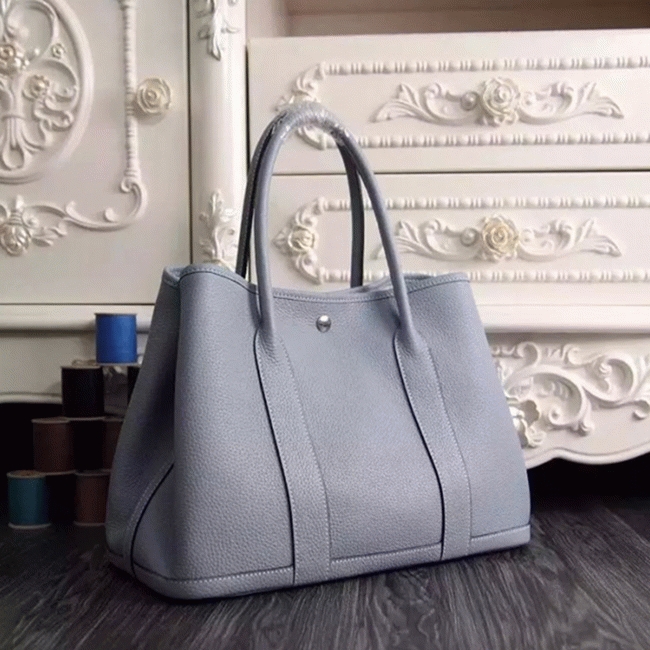 Lin Blue Best Replica Hermes Garden Party 30cm Elegant Bag