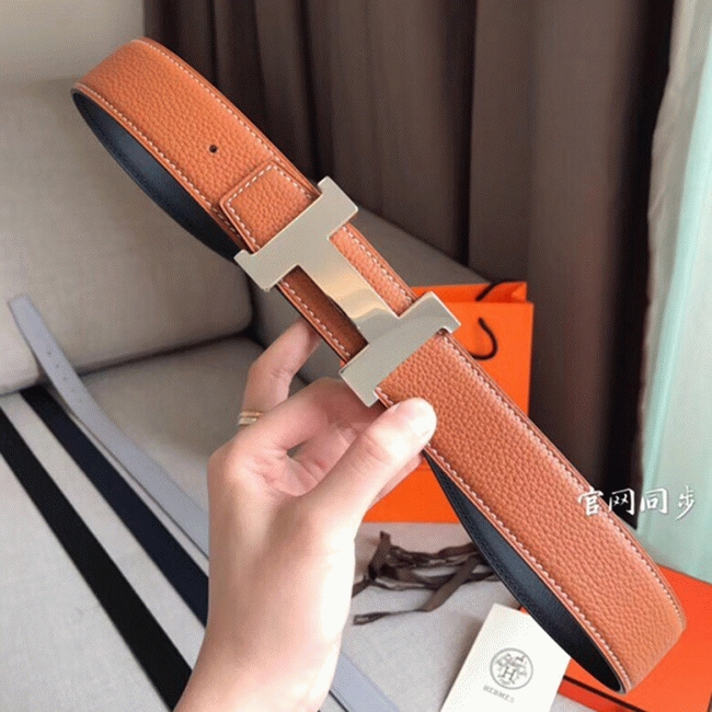 1:1 knockoff Hermes Constance belt buckle in brown shade