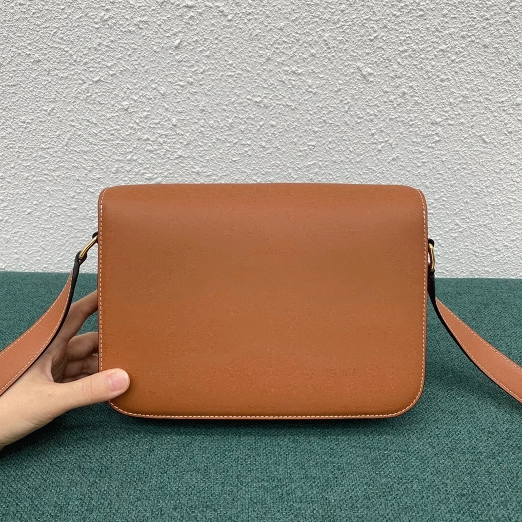 Top Quality Faux Celine Triomphe Medium Bag In Brown