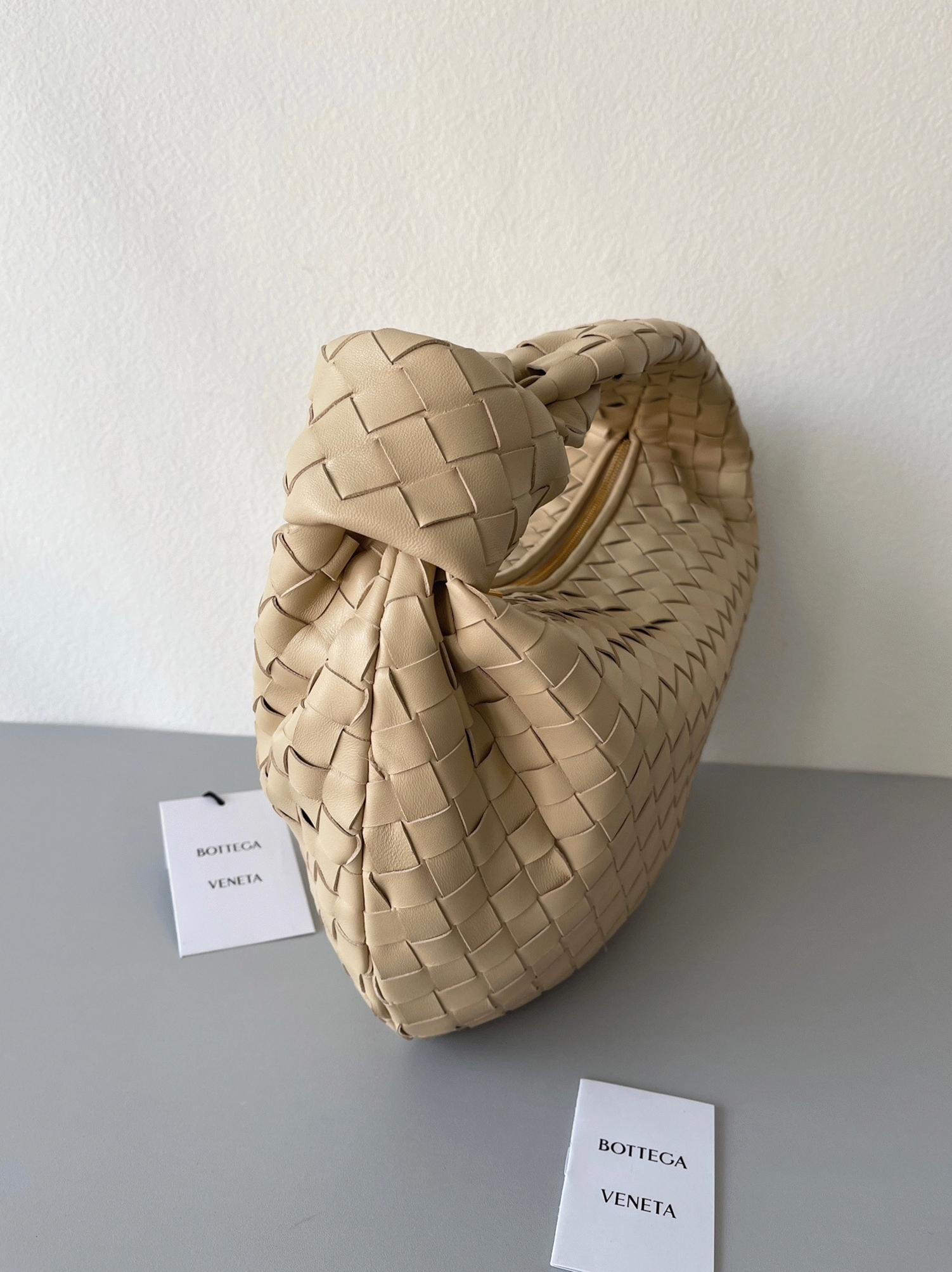 Faux Bottega Veneta BV Jodie Teen Bag Porridge