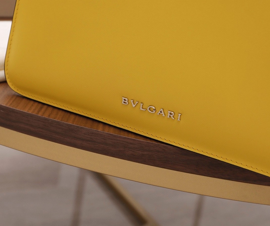 Replica Bvlgari Serpenti Forever Medium Shoulder Bag Yellow Calfskin