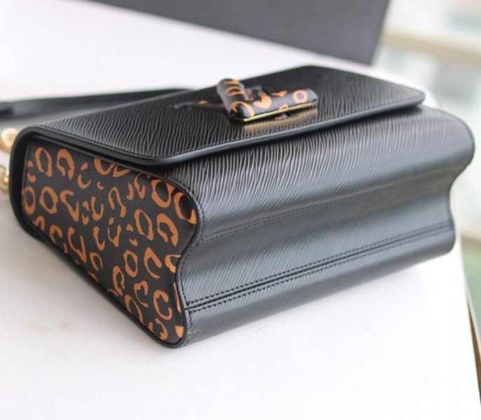 Louis Vuitton Epi Leather Jungle Edition Twist MM Bag In Black