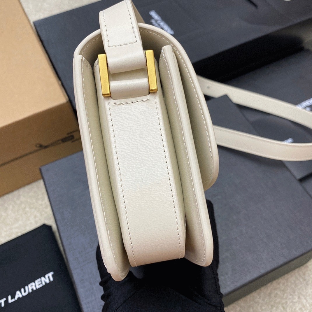 Replica Saint Laurent Small Solferino Bag White Calfskin
