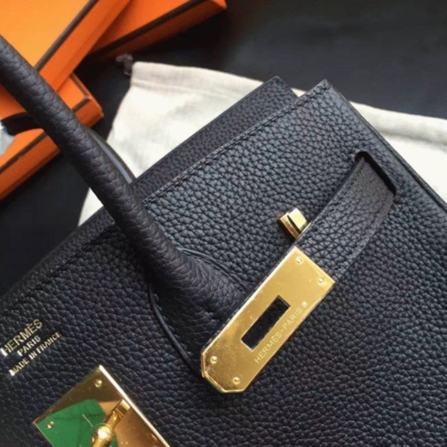 Classic Black Hermes Birkin 30cm Replica Handbag