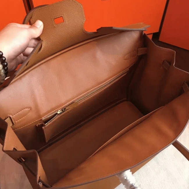 Brown Luxury Replica Hermes Birkin 35cm Handbag