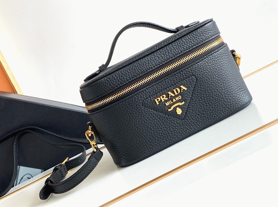 Prada Mini Vanity Bag Replica in Black