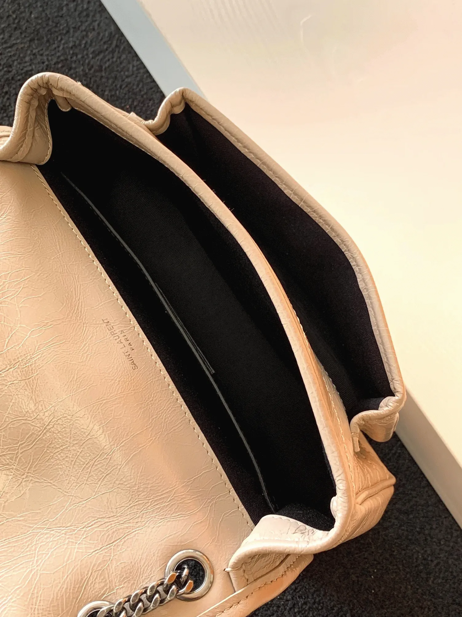 Fake Saint Laurent Niki Baby Chain Bag Beige