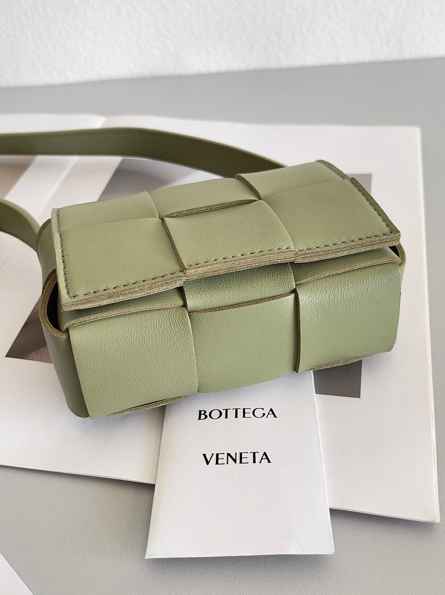 Top Quality Faux Bottega Veneta Candy Cassette Bag In Travertine