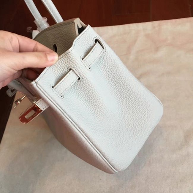 Pearl Grey Knockoff Designer Hermes Birkin 30cm Bag