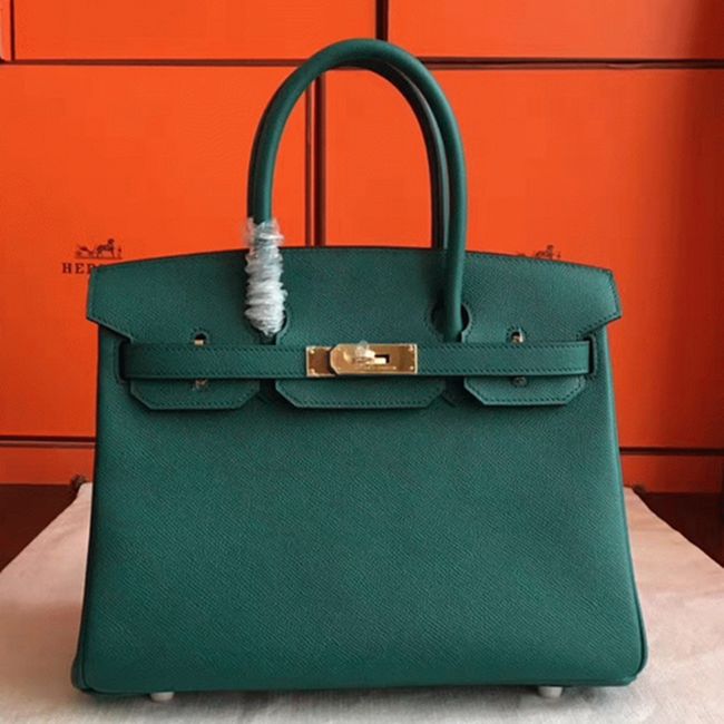 Malachite Shade Copy Hermes Birkin 30cm Replica