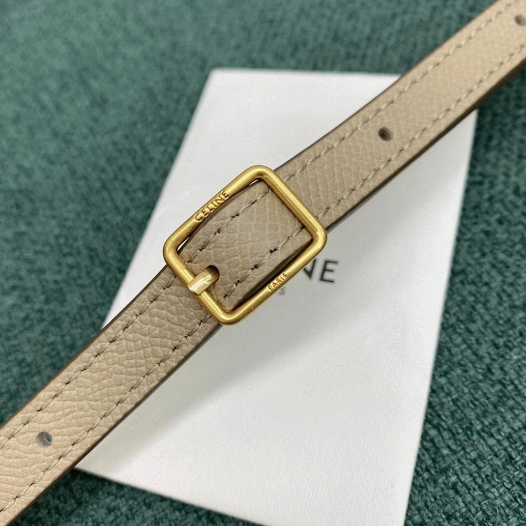 Celine Belt Nano Bag Knockoff in Light Beige